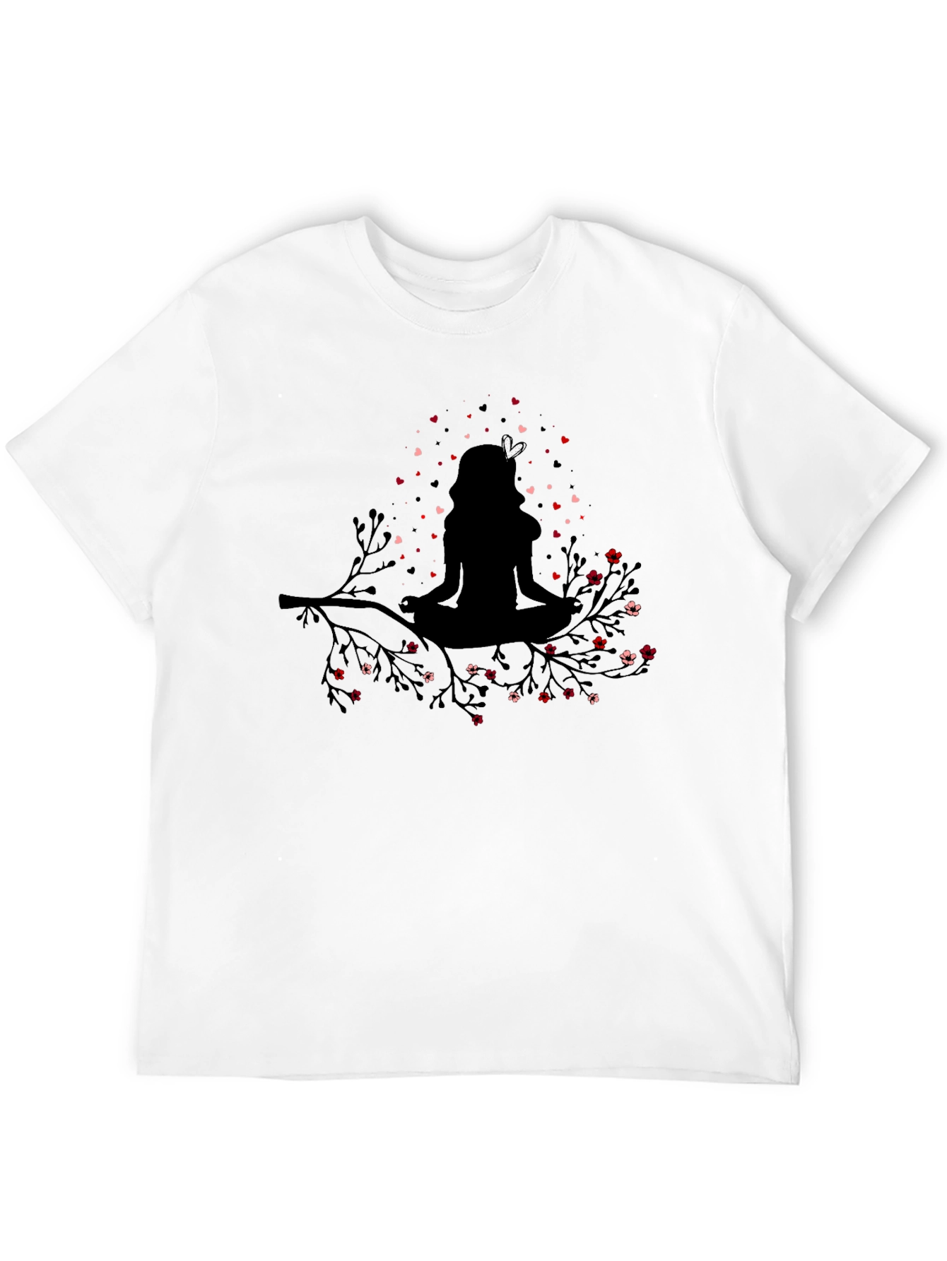 Meditating Woman on Branch T-Shirt