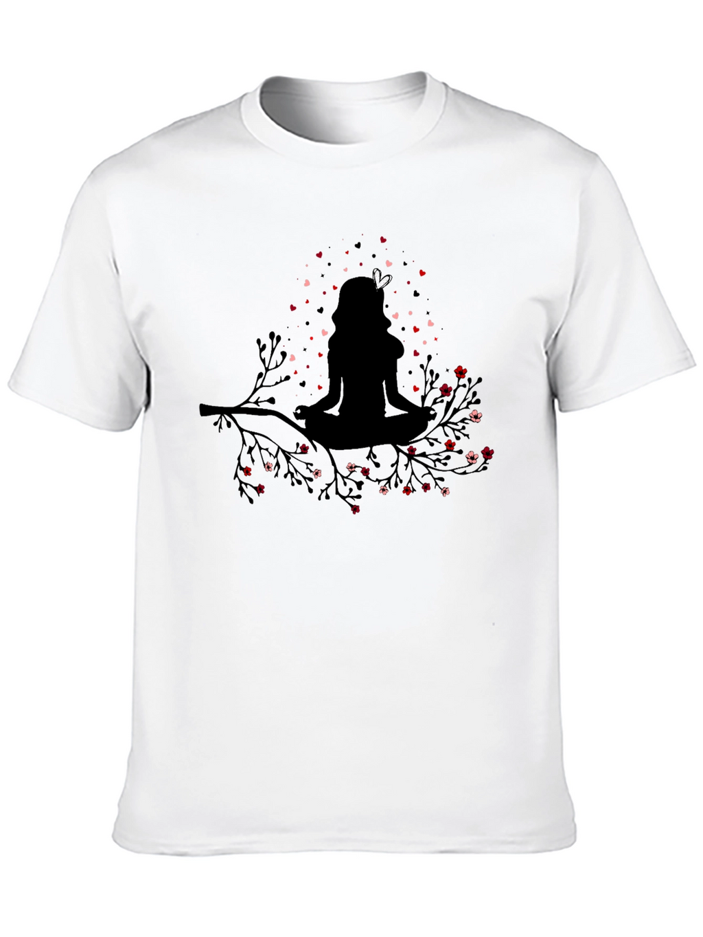 Meditating Woman on Branch T-Shirt