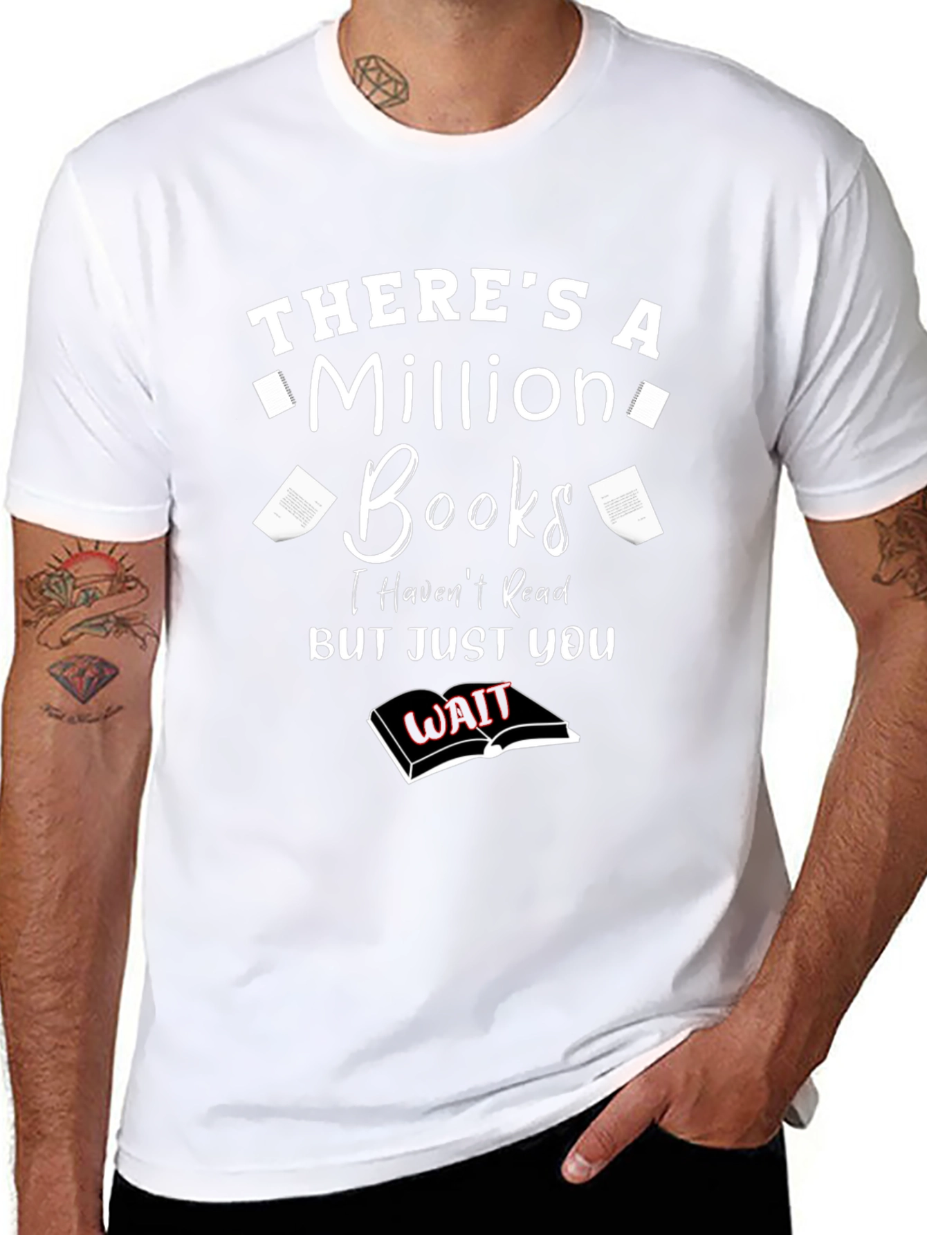 Million Books Graphic Novelty T-Shirt