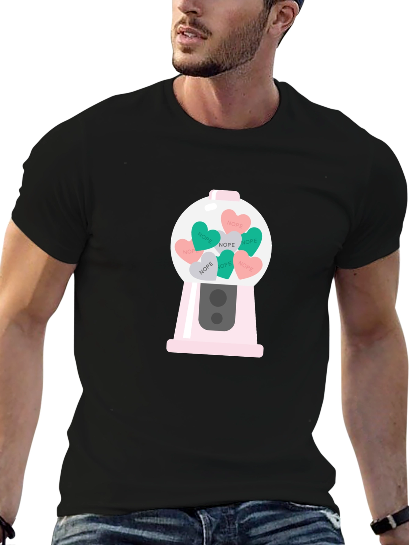 Nope Candy Heart Gumball Machine T-Shirt