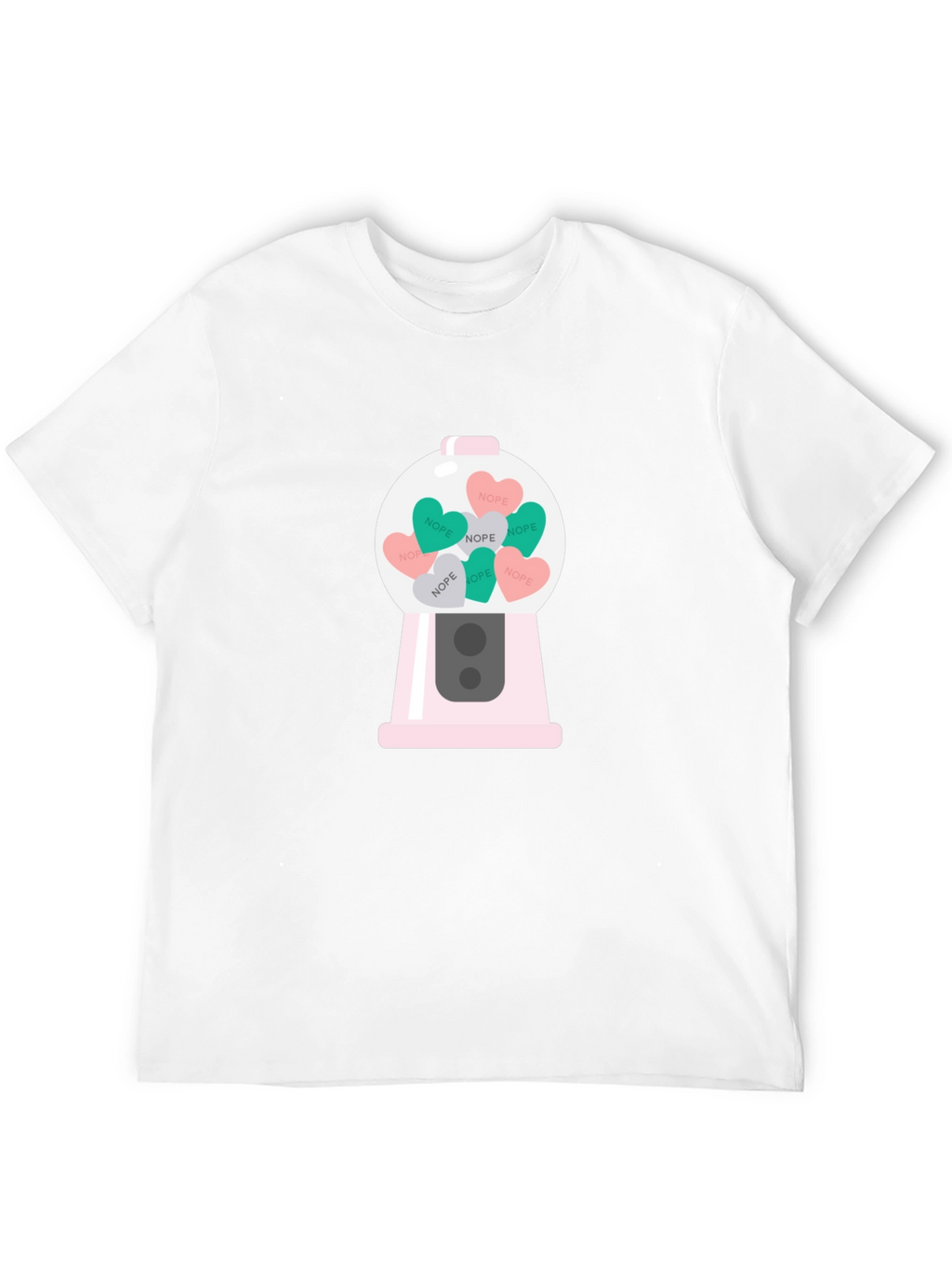 Nope Candy Heart Gumball Machine T-Shirt