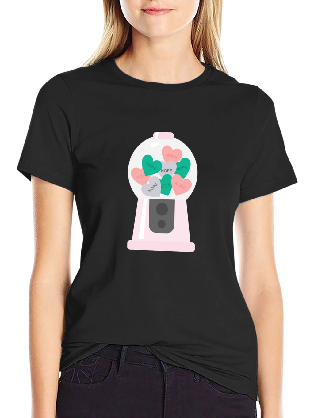 Nope Candy Heart Gumball Machine T-Shirt