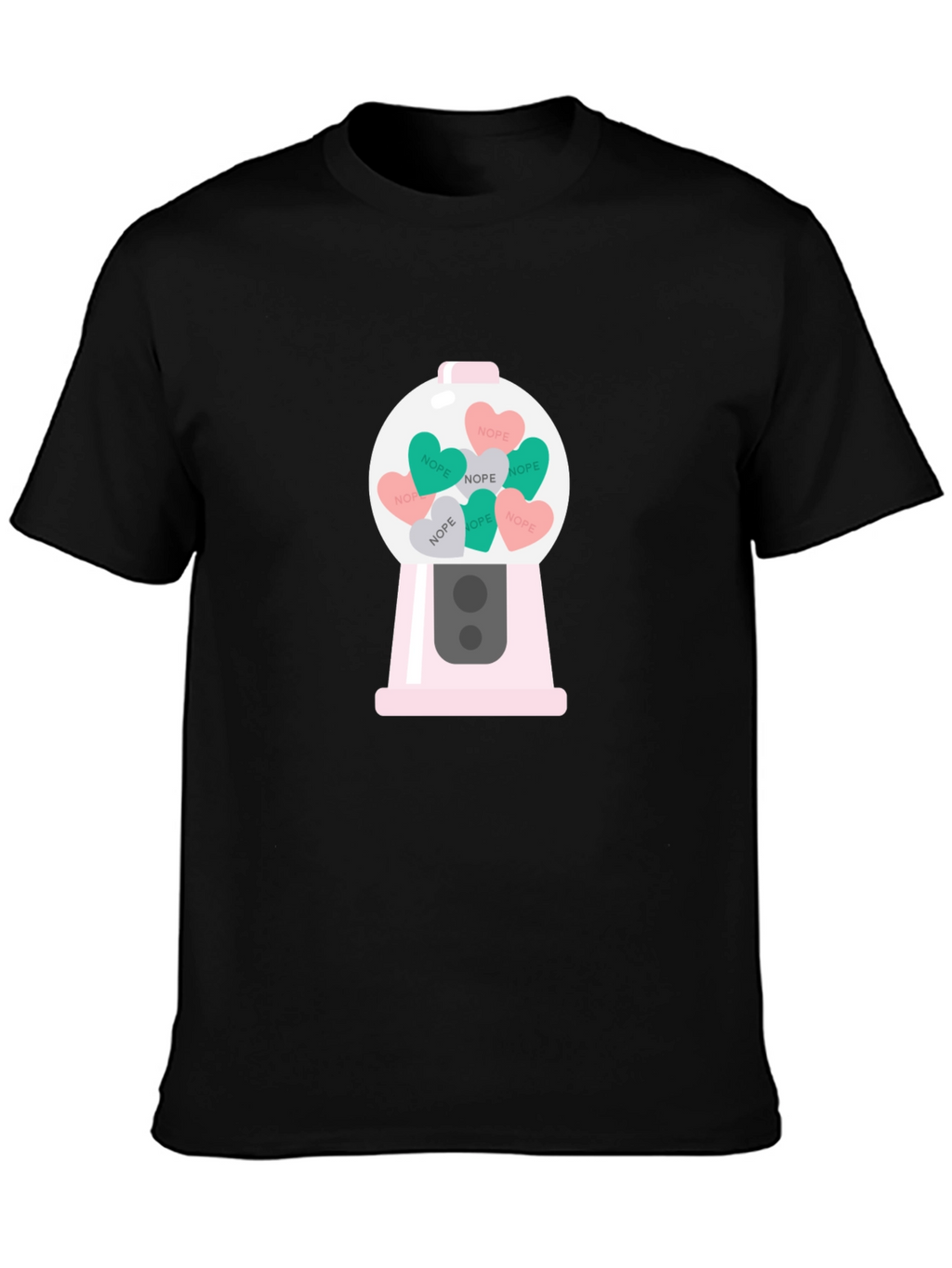 Nope Candy Heart Gumball Machine T-Shirt