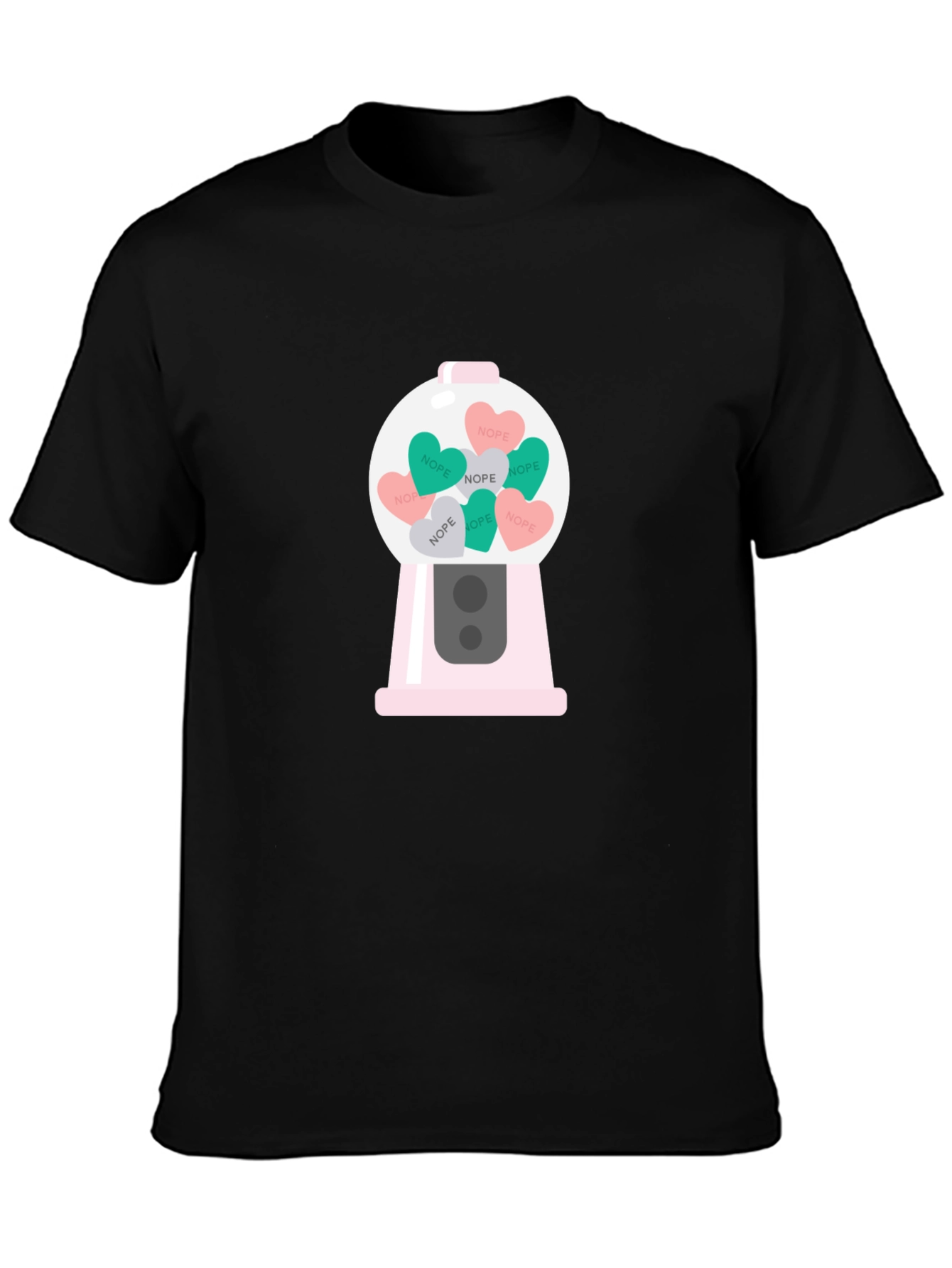 Nope Candy Heart Gumball Machine T-Shirt
