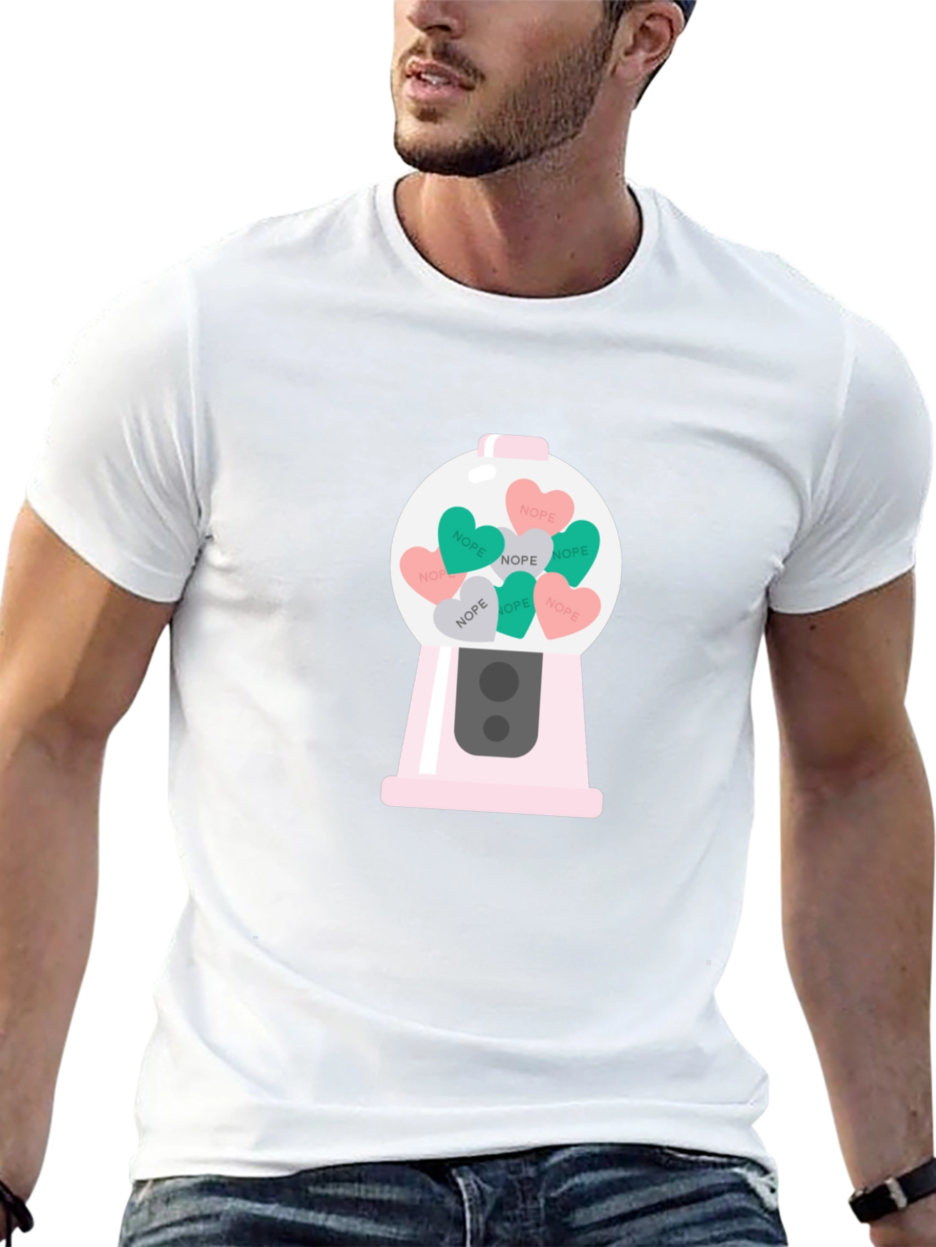 Nope Candy Heart Gumball Machine T-Shirt