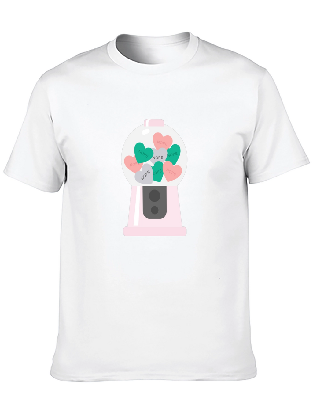 Nope Candy Heart Gumball Machine T-Shirt