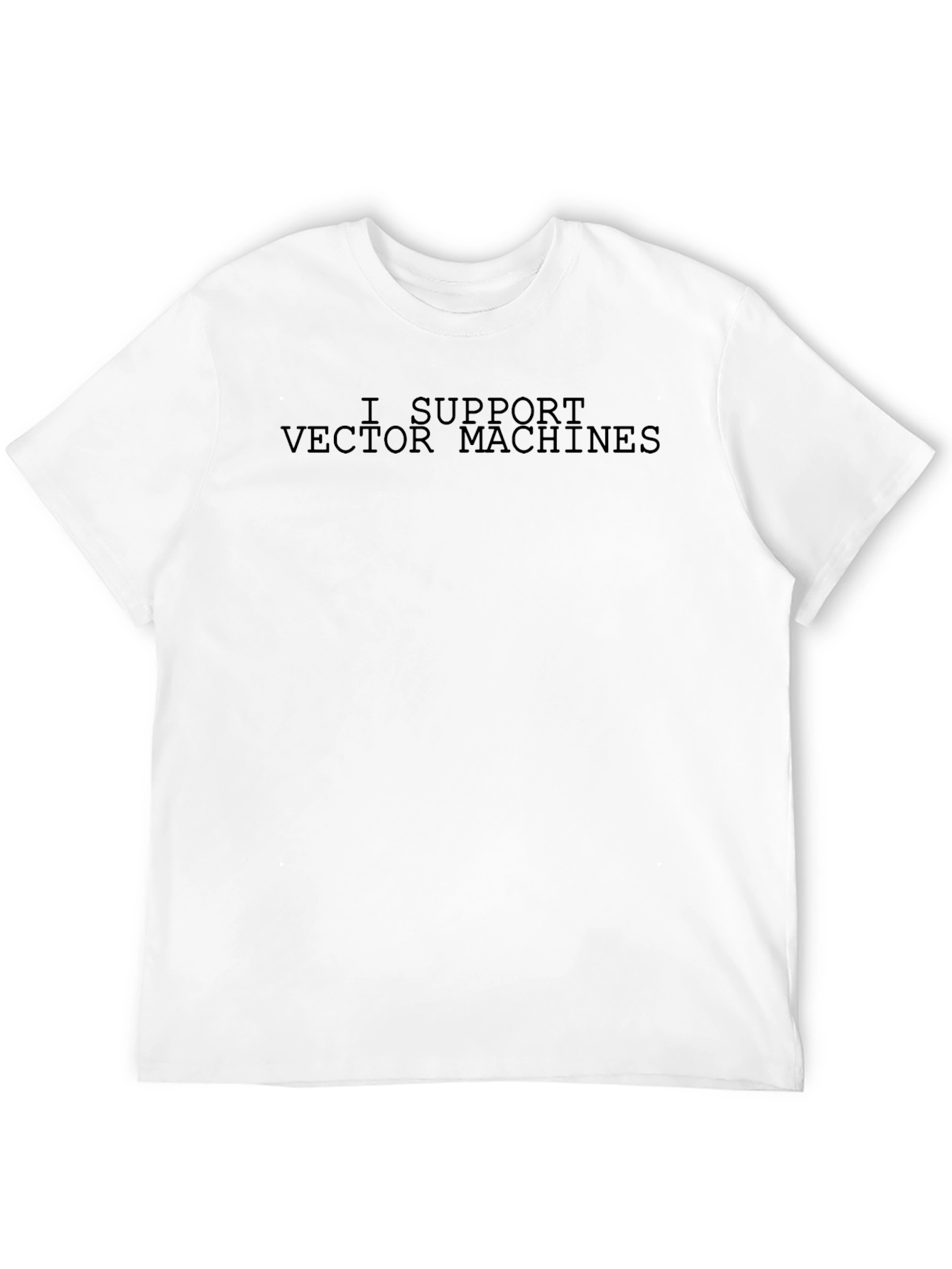 I Support Vector Machines Black Graphic T-Shirt