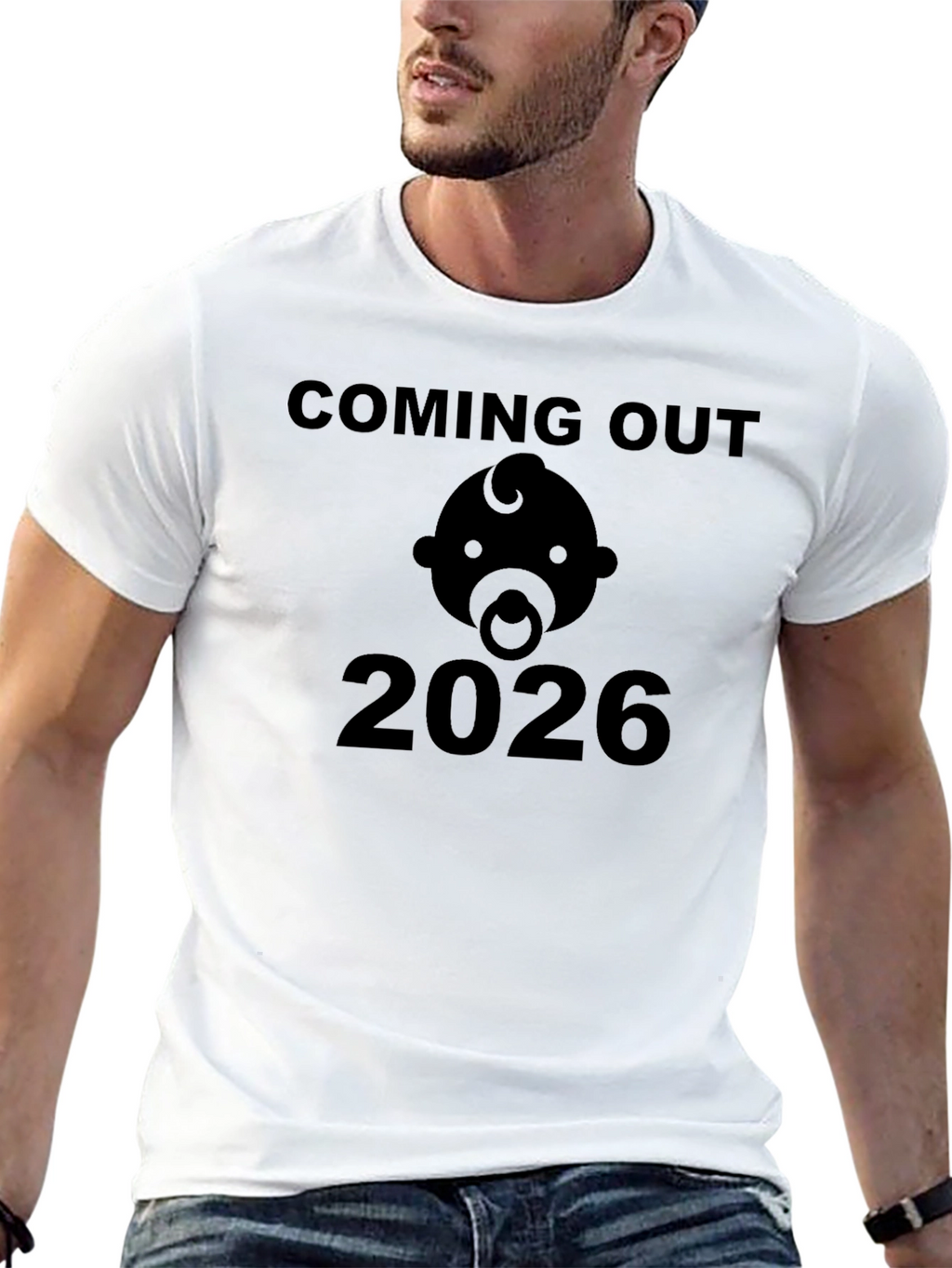Coming Out 2026 Baby Bodysuit Announcement