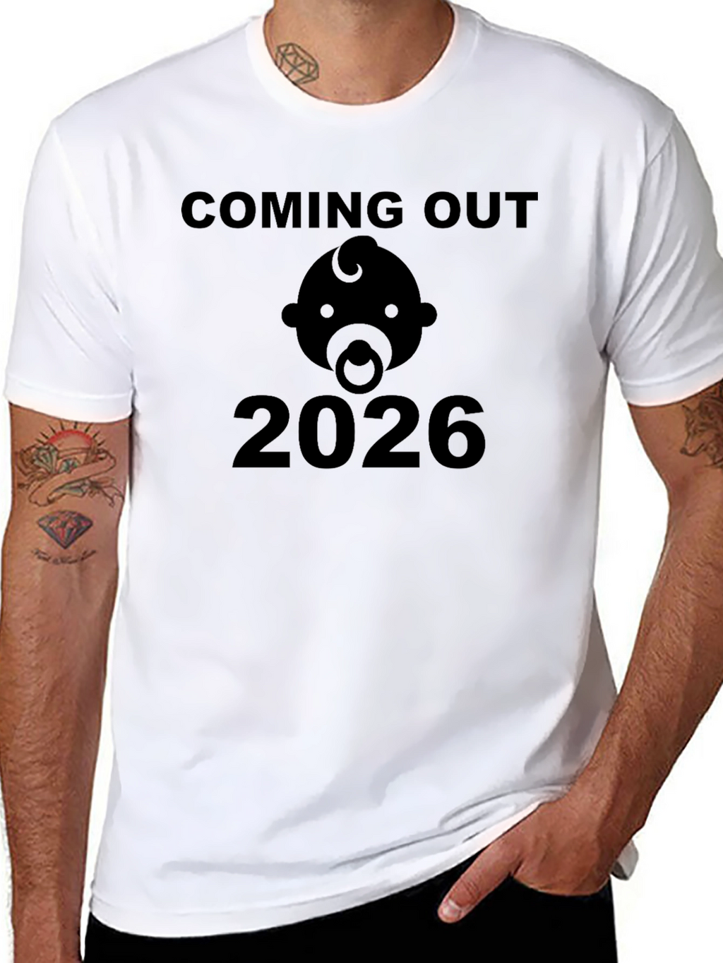 Coming Out 2026 Baby Bodysuit Announcement