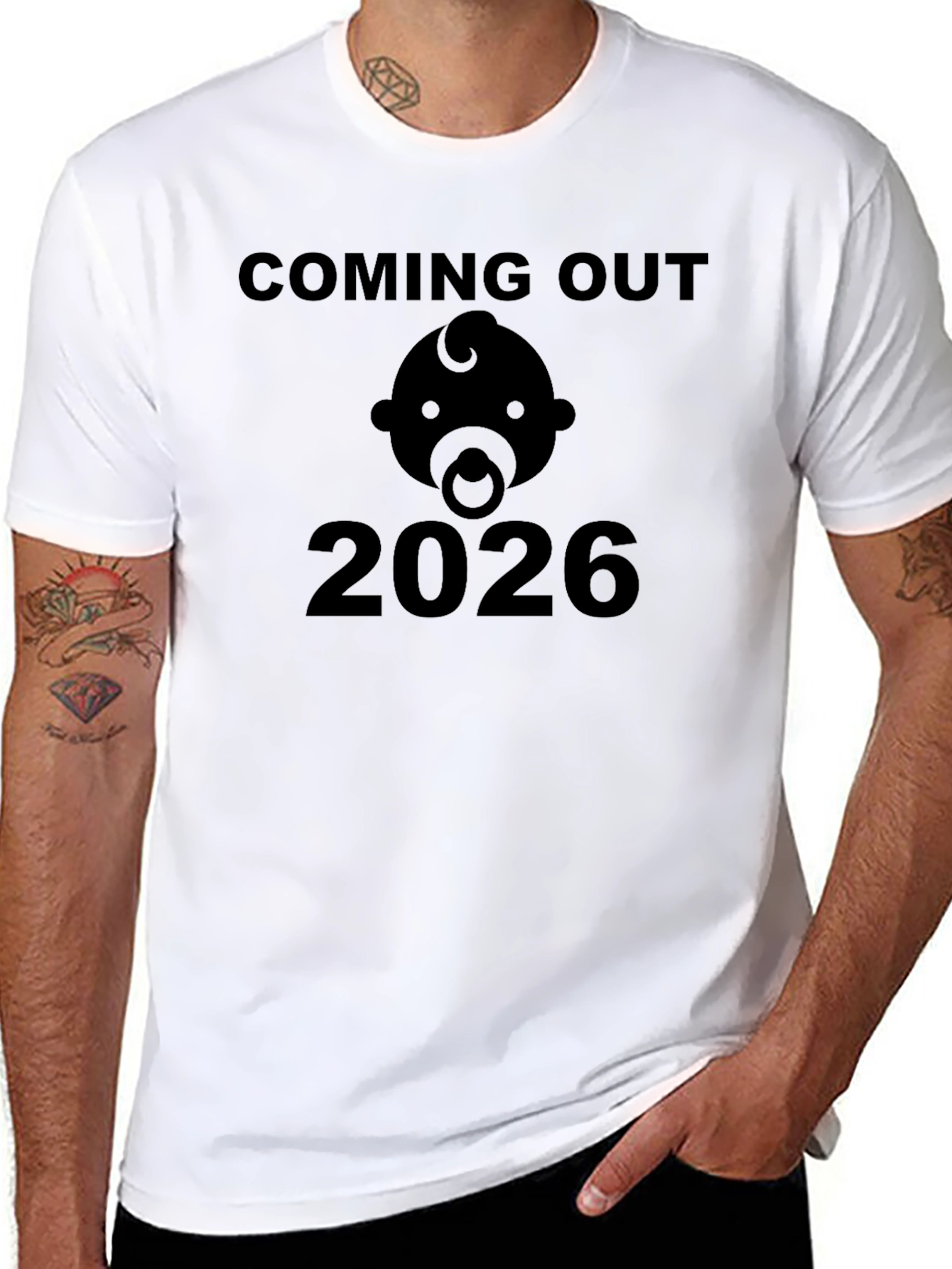 Coming Out 2026 Baby Bodysuit Announcement