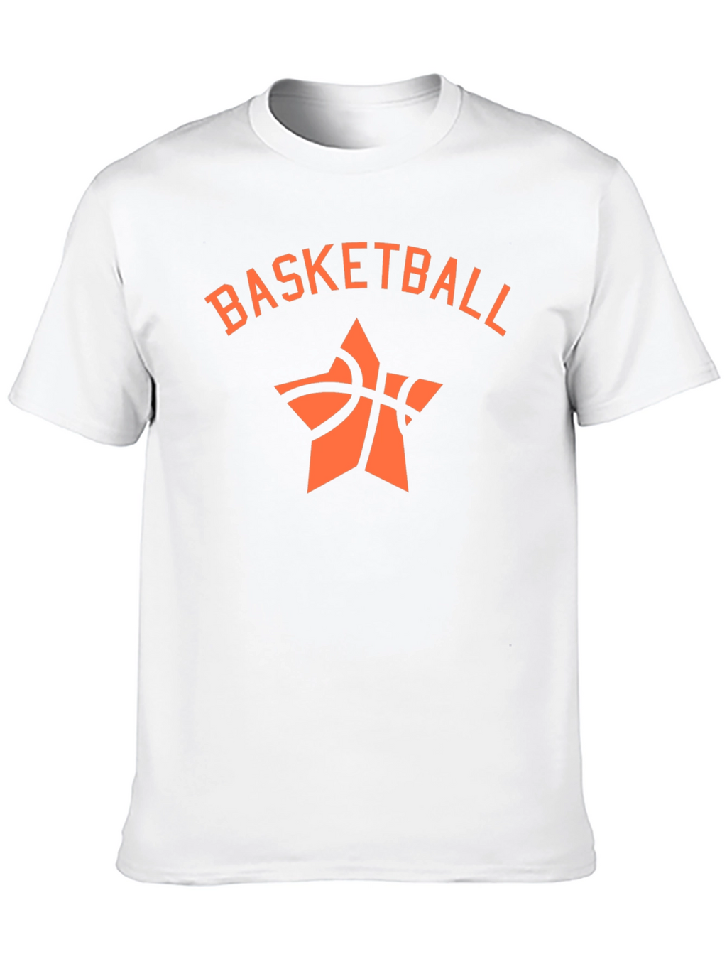 Basketball Star Graphic Tee - Black Cotton T-Shirt