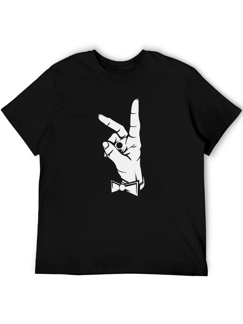 Gentleman Hand Gesture Graphic Tee - Black