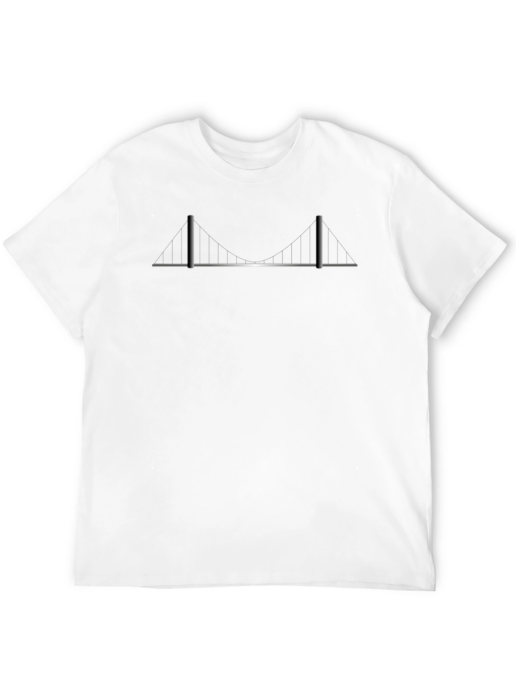 Modern Bridge Graphic Tee - Minimalist Design