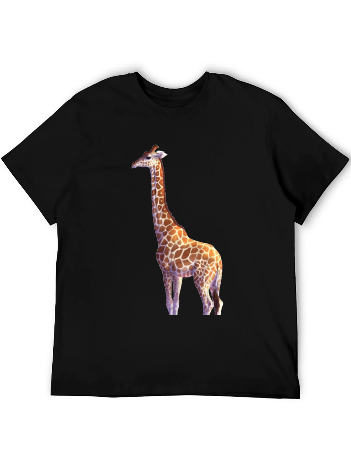 Giraffe Graphic Black T-Shirt