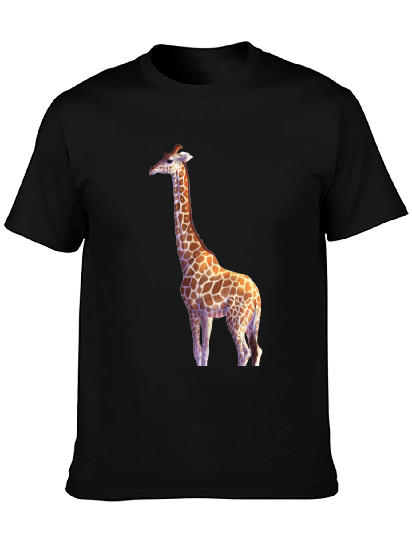 Giraffe Graphic Black T-Shirt