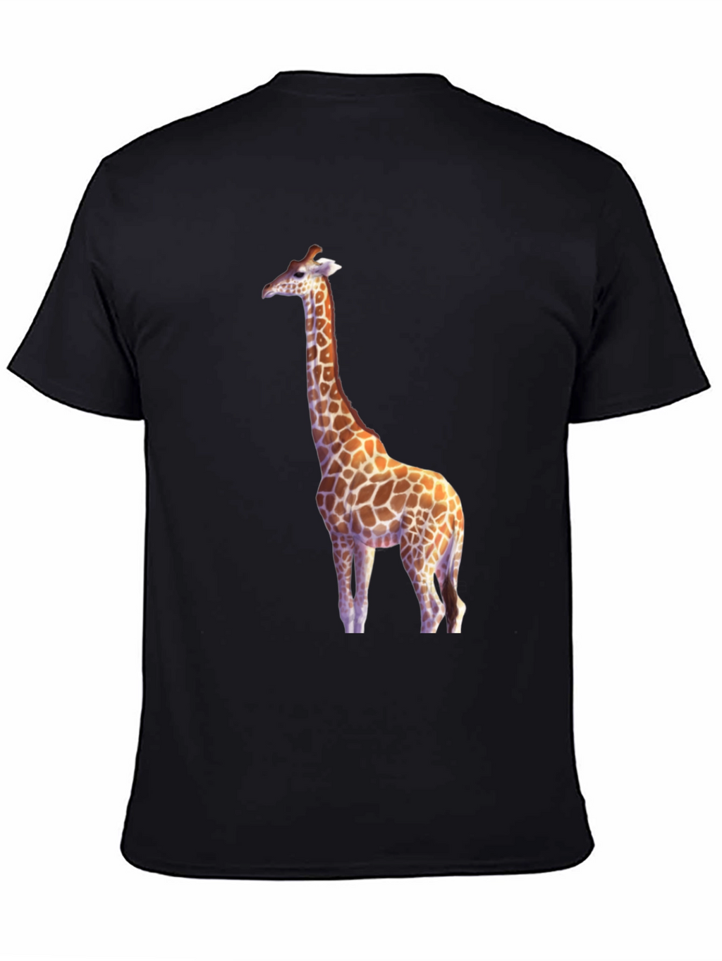 Giraffe Graphic Black T-Shirt