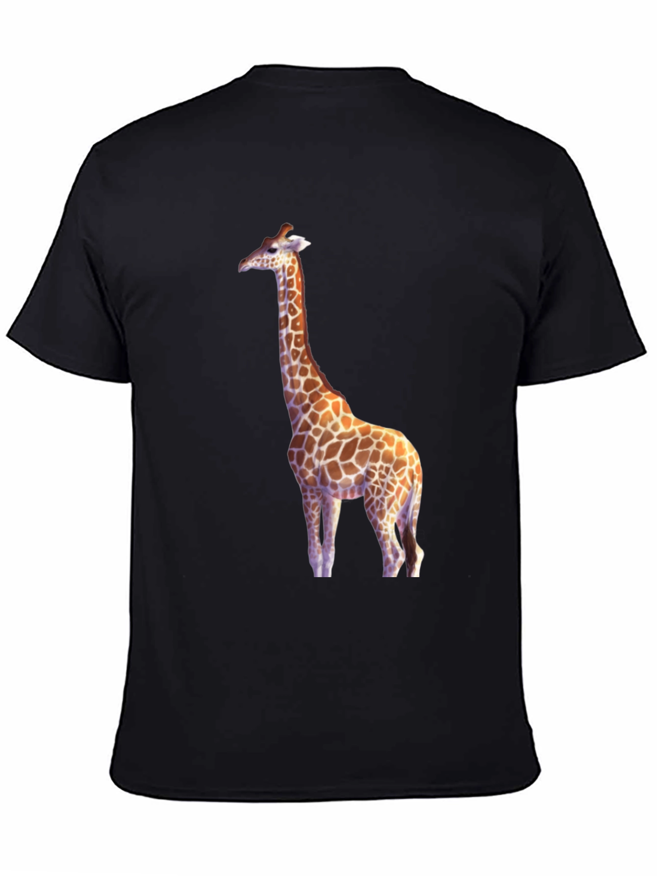 Giraffe Graphic Black T-Shirt