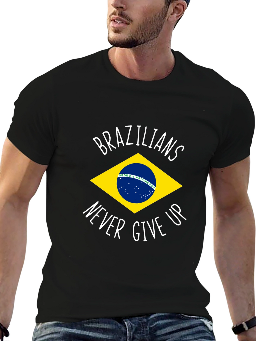 Brazilian Pride T-Shirt - Never Give Up