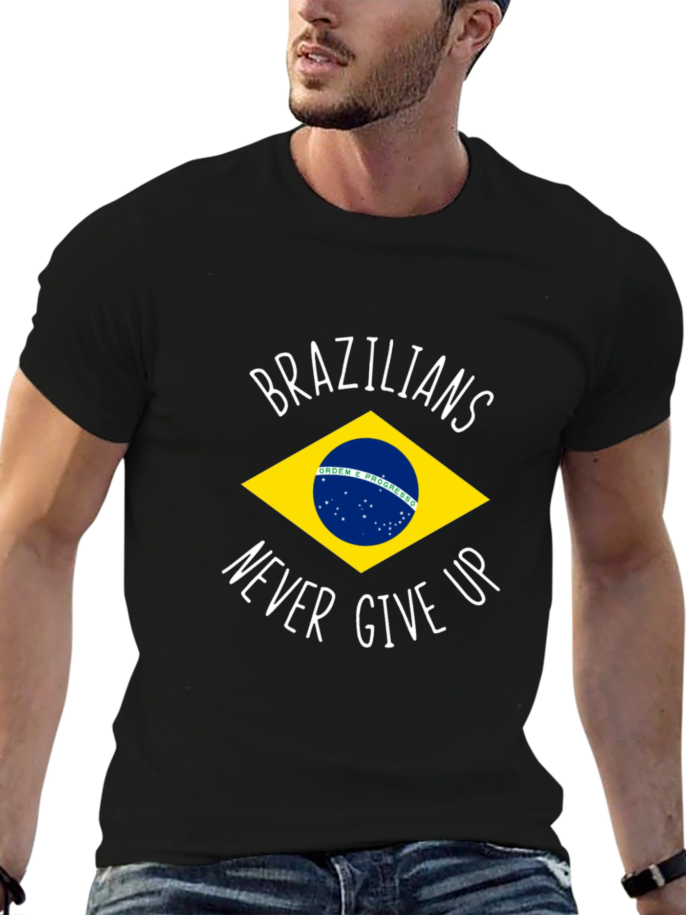 Brazilian Pride T-Shirt - Never Give Up