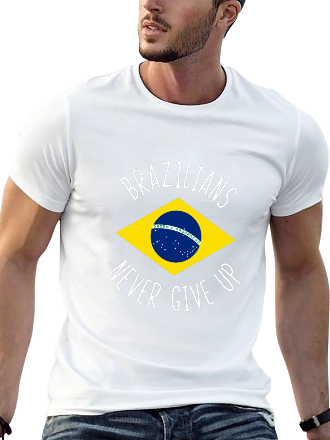 Brazilian Pride T-Shirt - Never Give Up