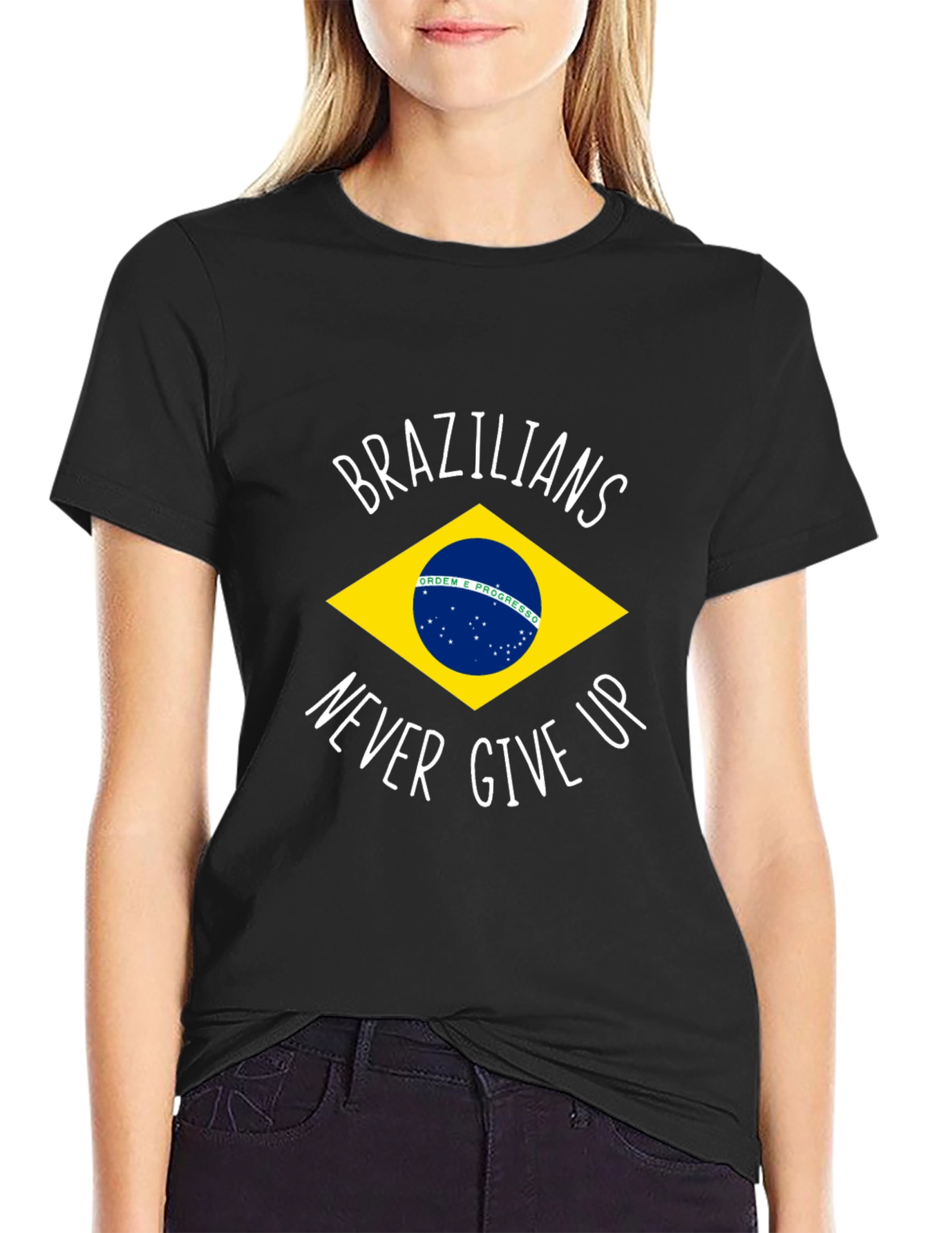 Brazilian Pride T-Shirt - Never Give Up