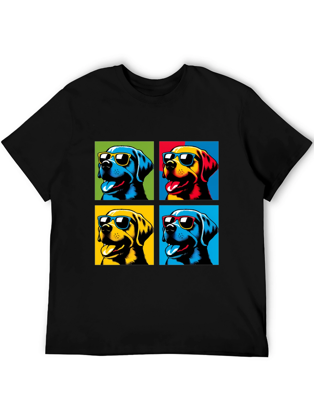 Pop Art Dogs T-Shirt - Stylish Pet Lover Apparel