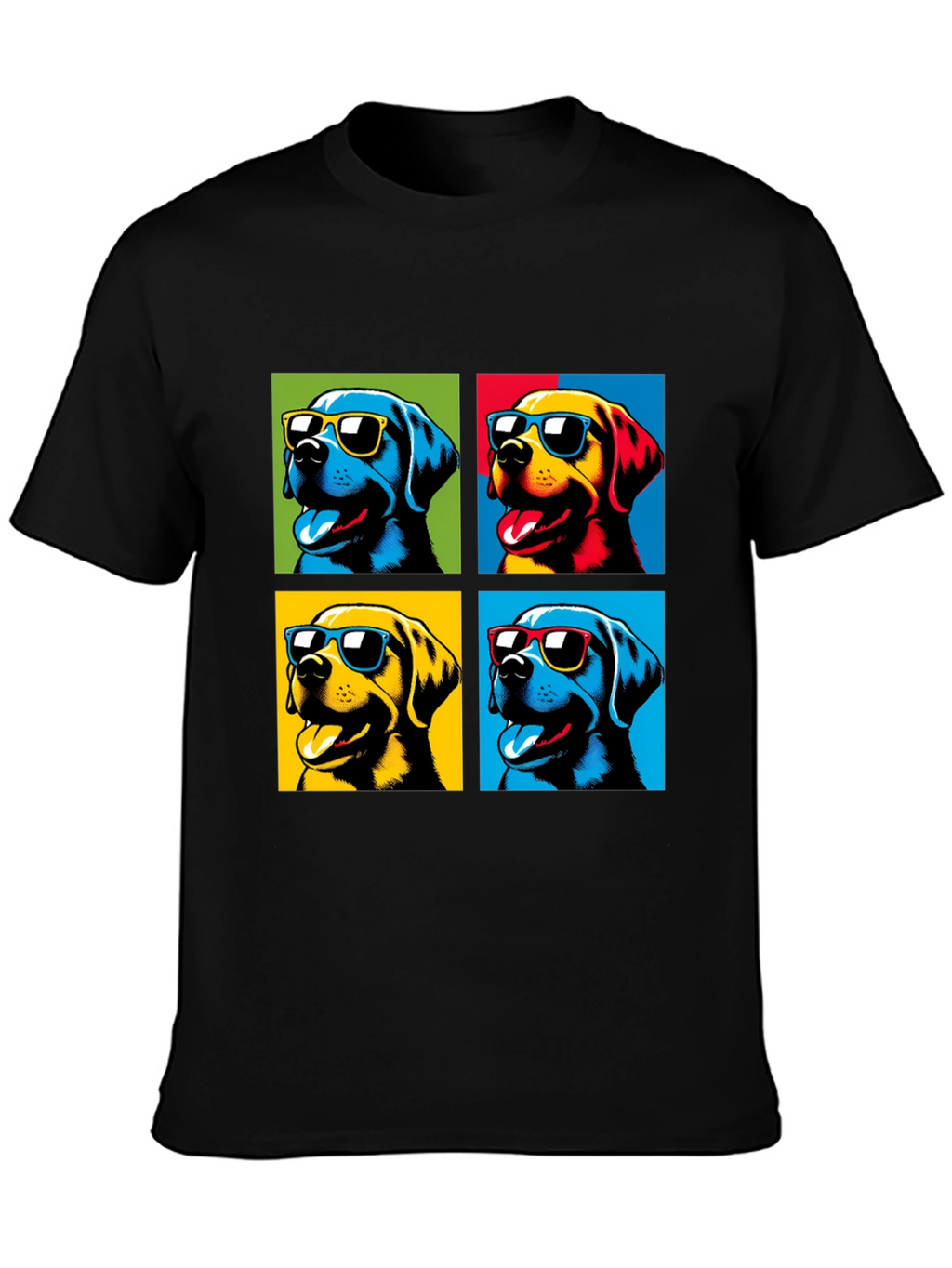 Pop Art Dogs T-Shirt - Stylish Pet Lover Apparel