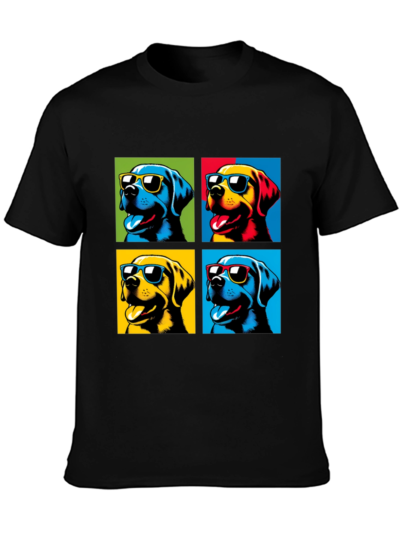 Pop Art Dogs T-Shirt - Stylish Pet Lover Apparel