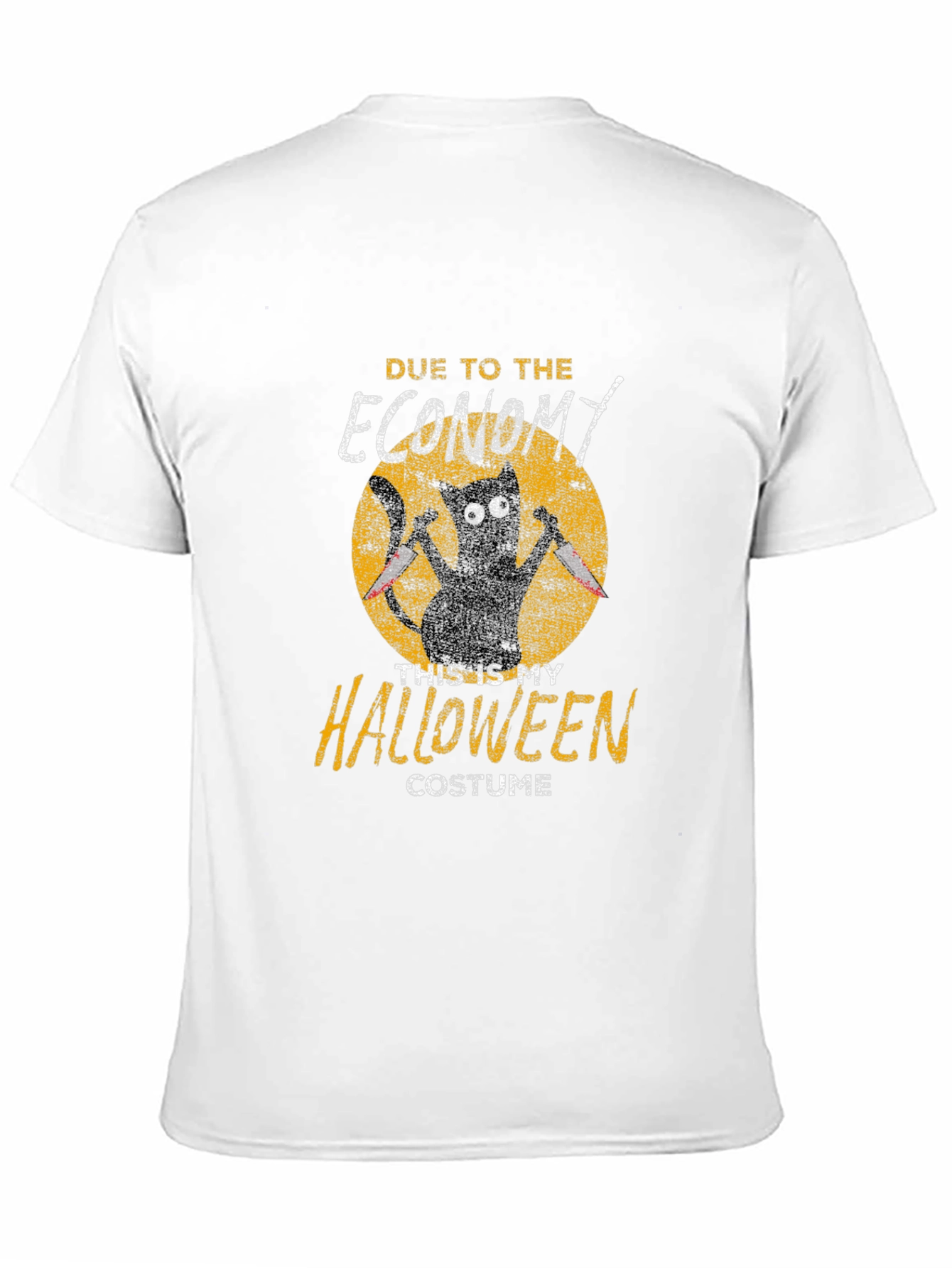 Economy Halloween Costume Black Cat Graphic T-Shirt