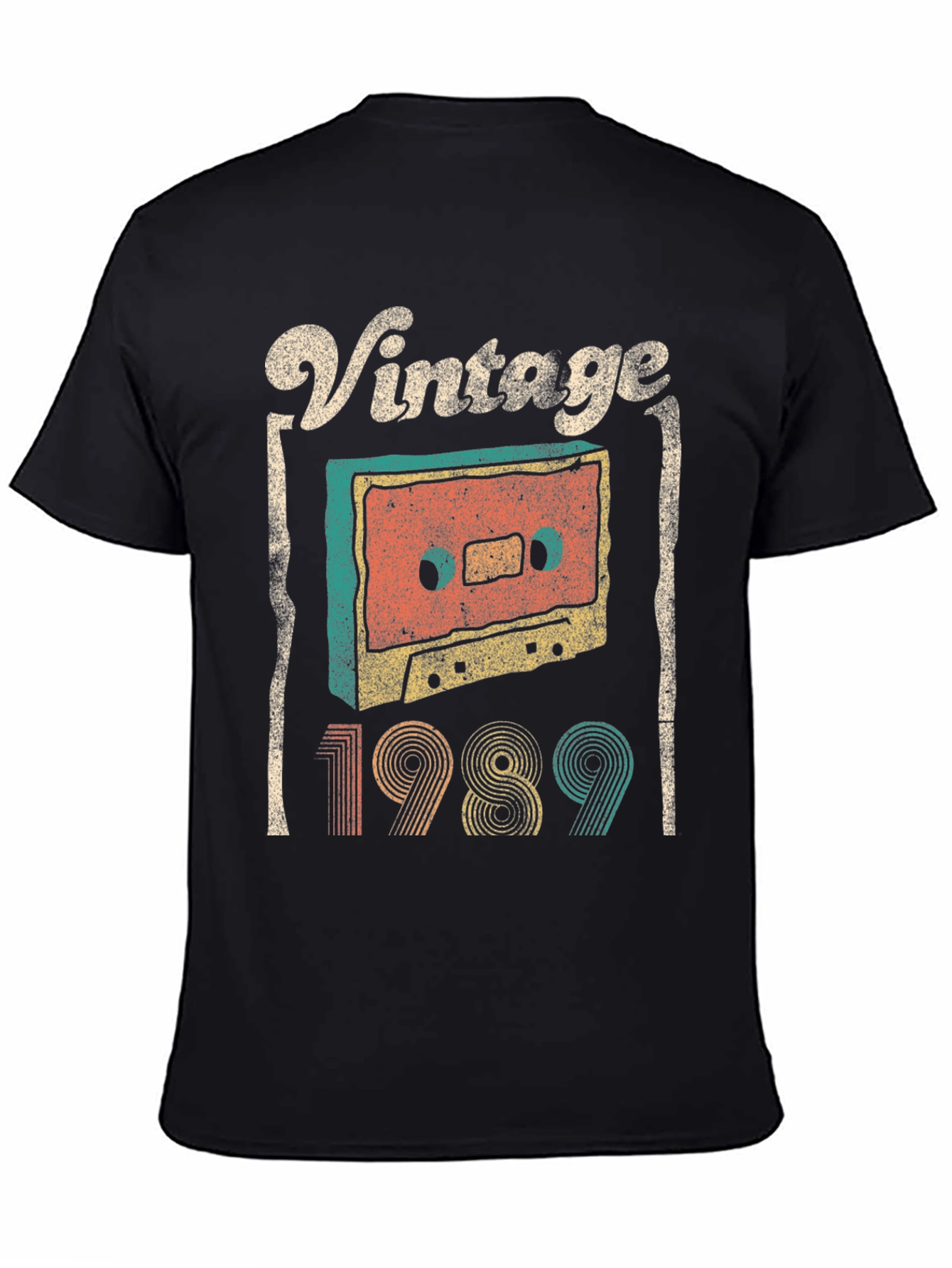 Vintage 1989 Cassette Tape Graphic T-Shirt