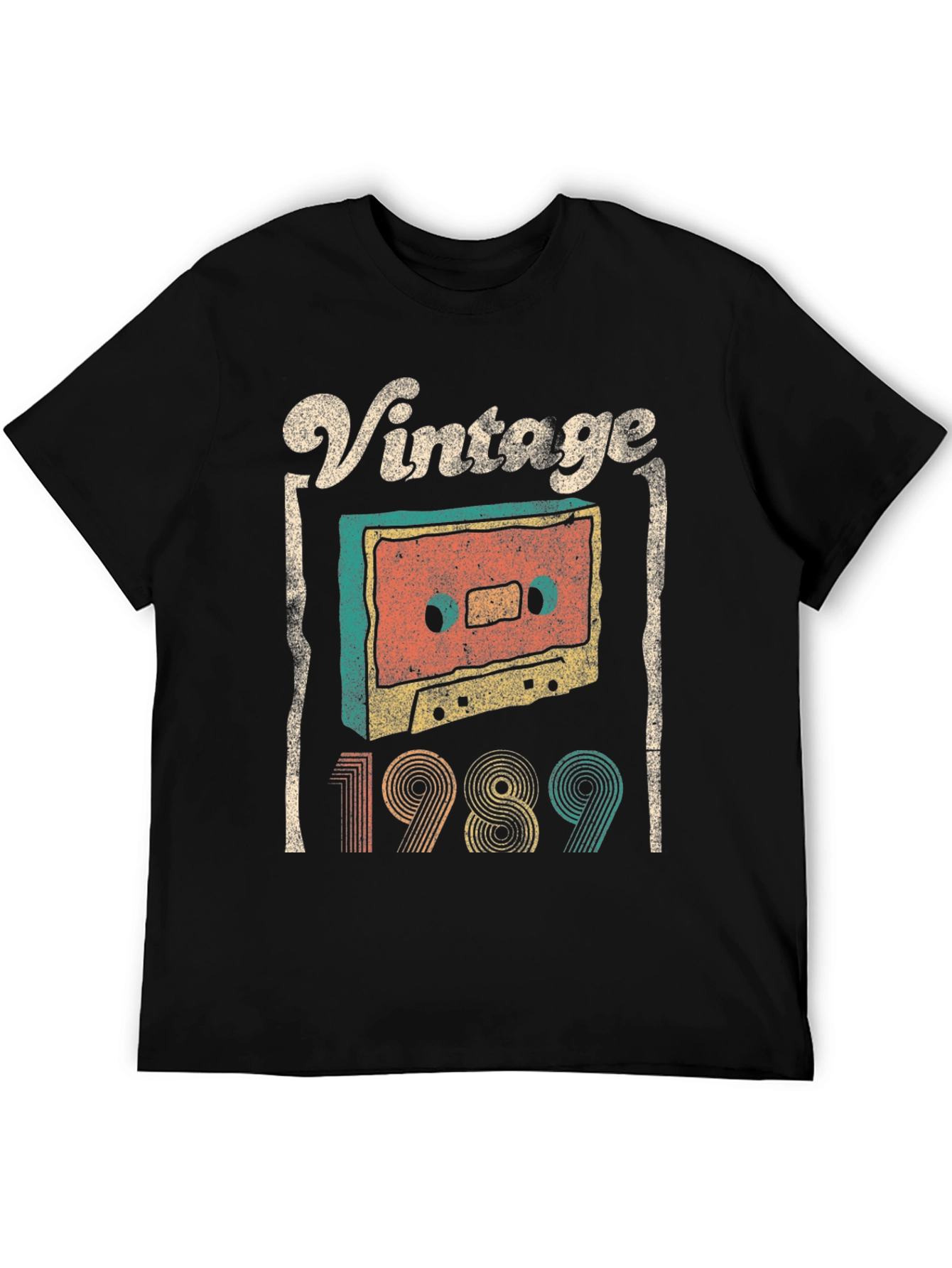 Vintage 1989 Cassette Tape Graphic T-Shirt