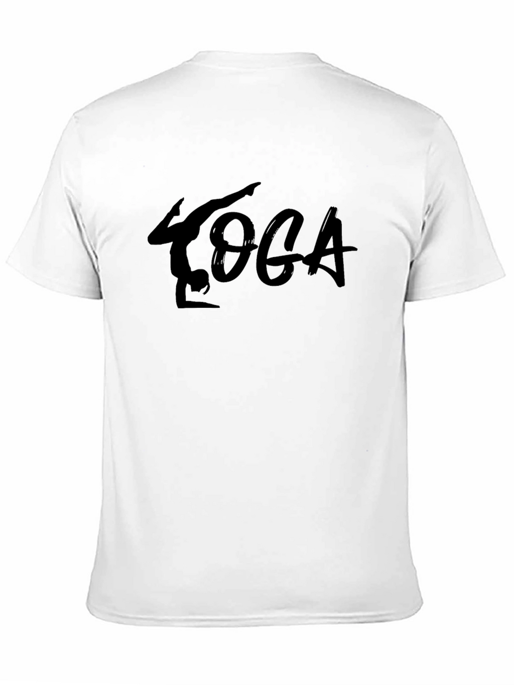 Yoga Pose Black Graphic T-Shirt
