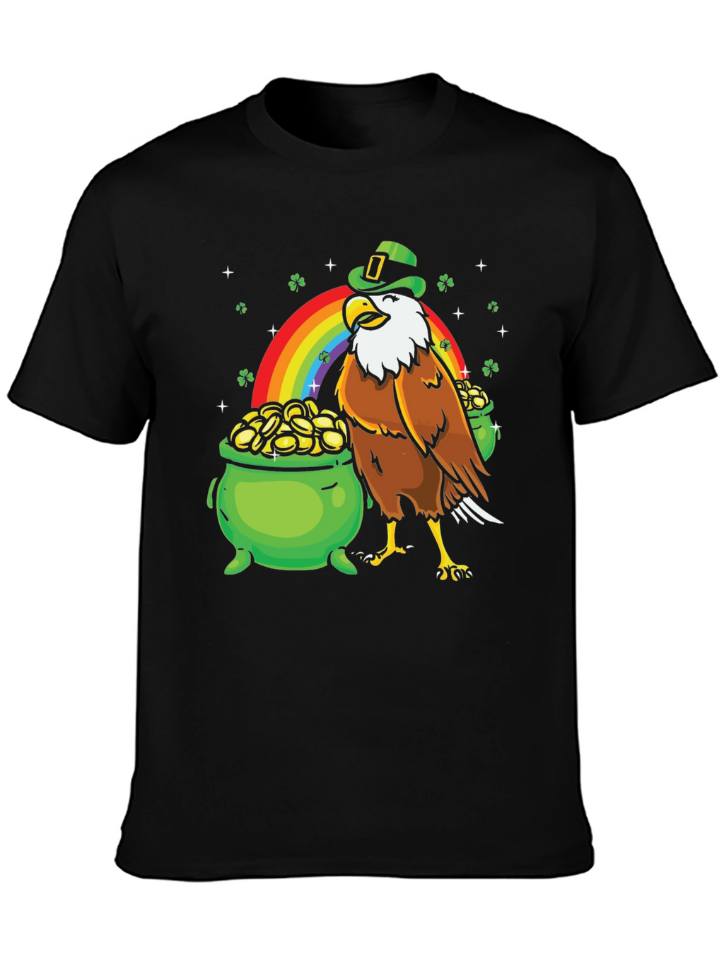 St. Patricks Day Eagle Graphic Tee