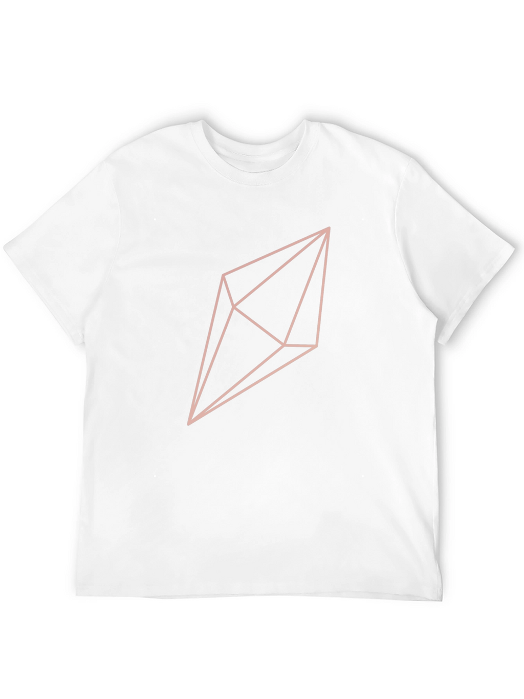 Geometric Crystal Graphic T-Shirt - Black