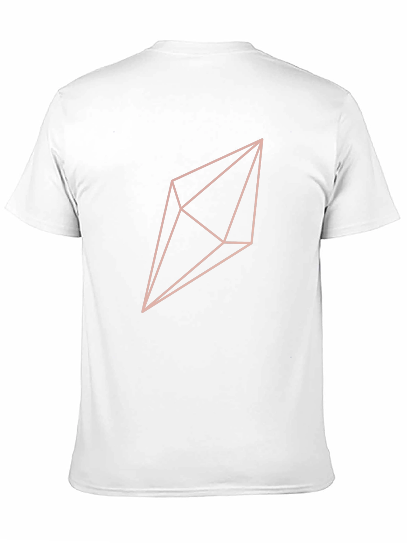 Geometric Crystal Graphic T-Shirt - Black