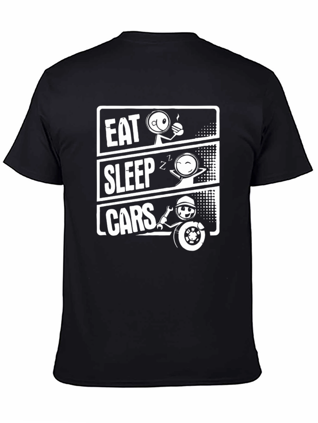 Eat Sleep Cars T-Shirt - Car Enthusiast Tee