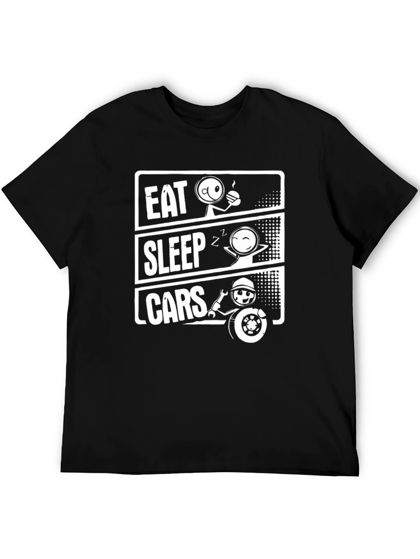 Eat Sleep Cars T-Shirt - Car Enthusiast Tee
