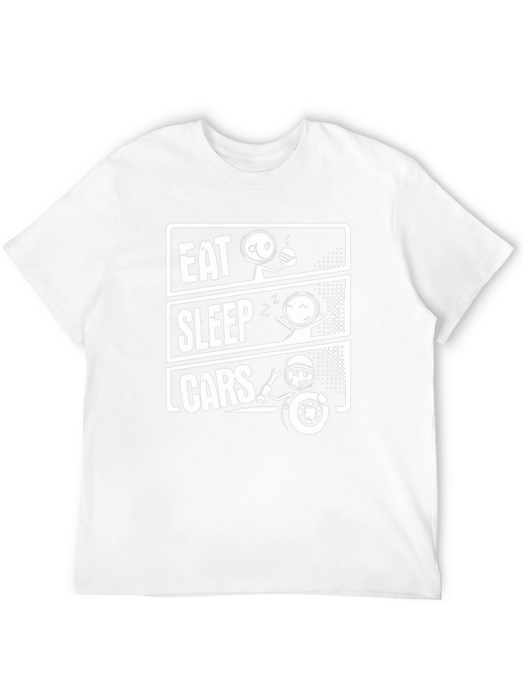 Eat Sleep Cars T-Shirt - Car Enthusiast Tee