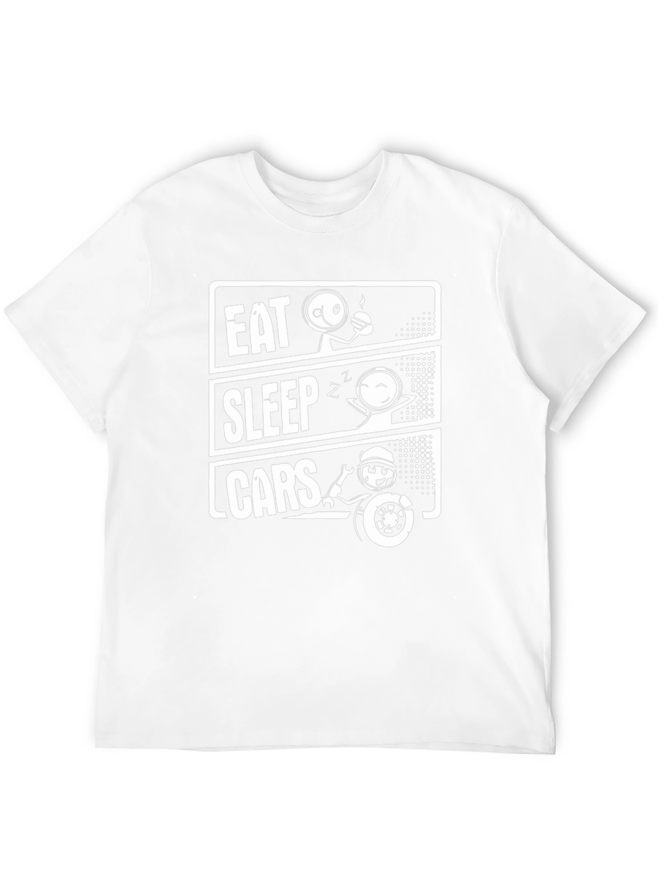 Eat Sleep Cars T-Shirt - Car Enthusiast Tee