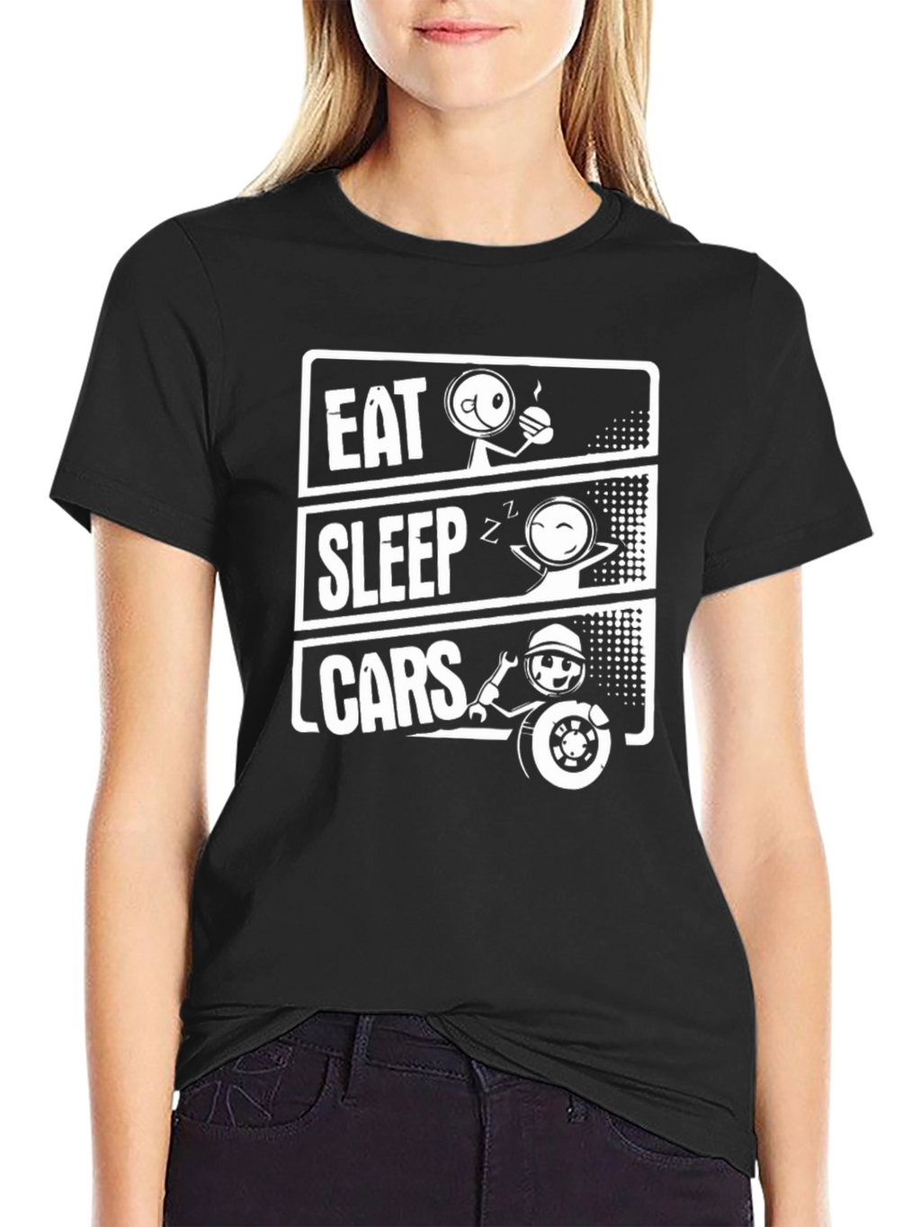 Eat Sleep Cars T-Shirt - Car Enthusiast Tee