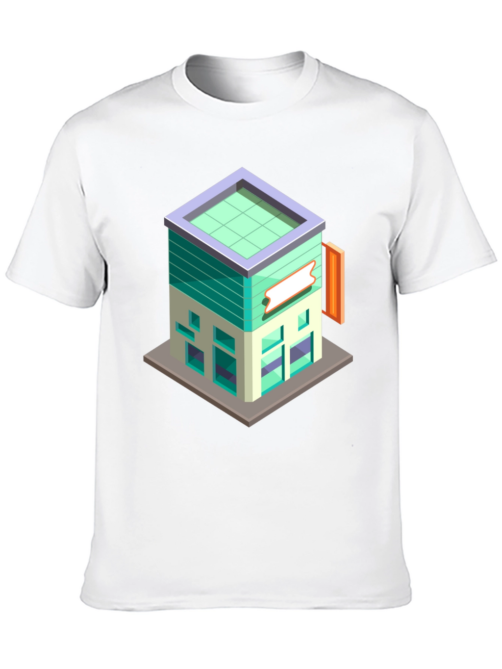 Isometric Building Graphic Tee - Cool Architect T-Shirt