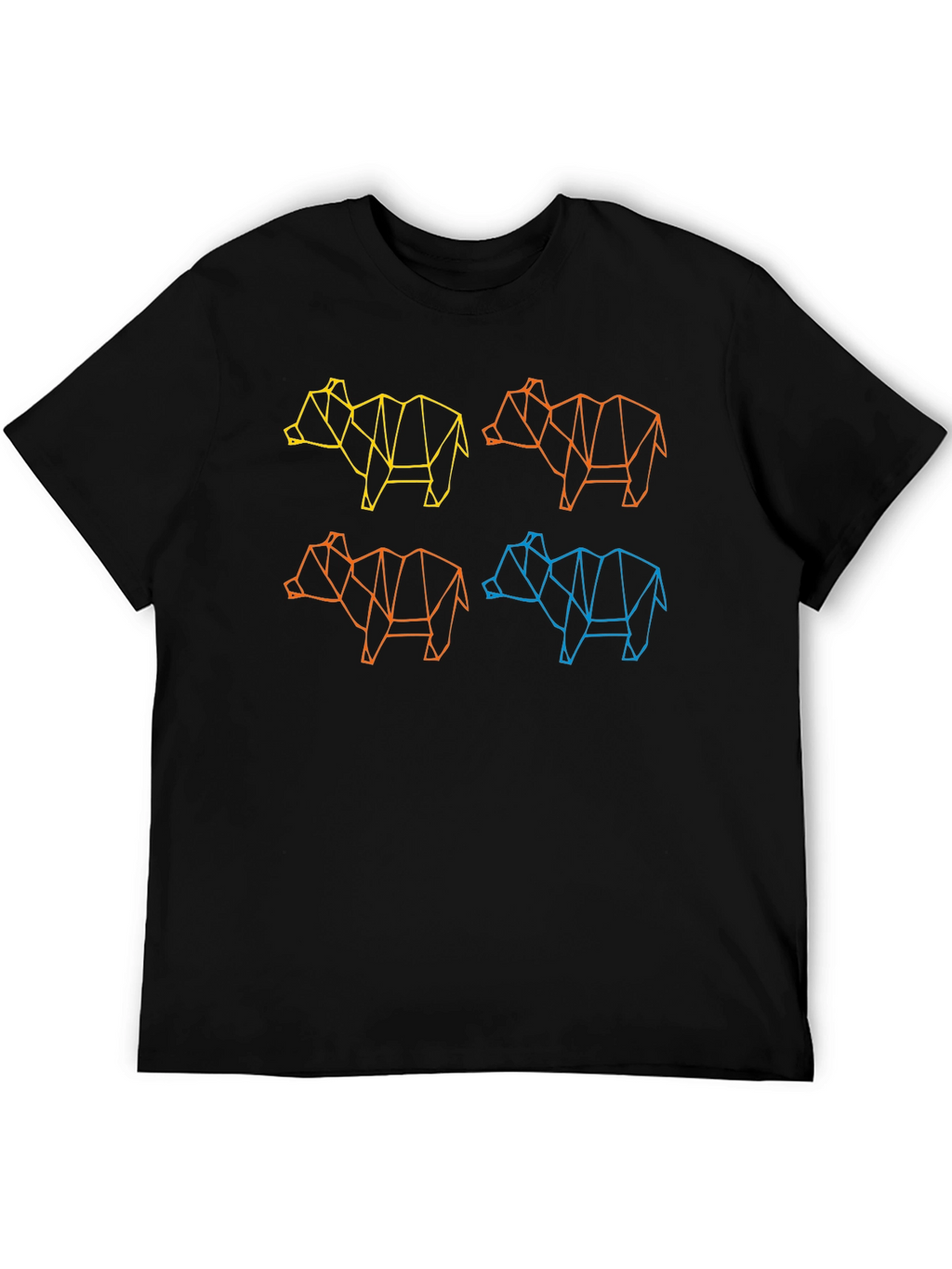 Geometric Animal Graphic T-Shirt - Cool & Modern Design