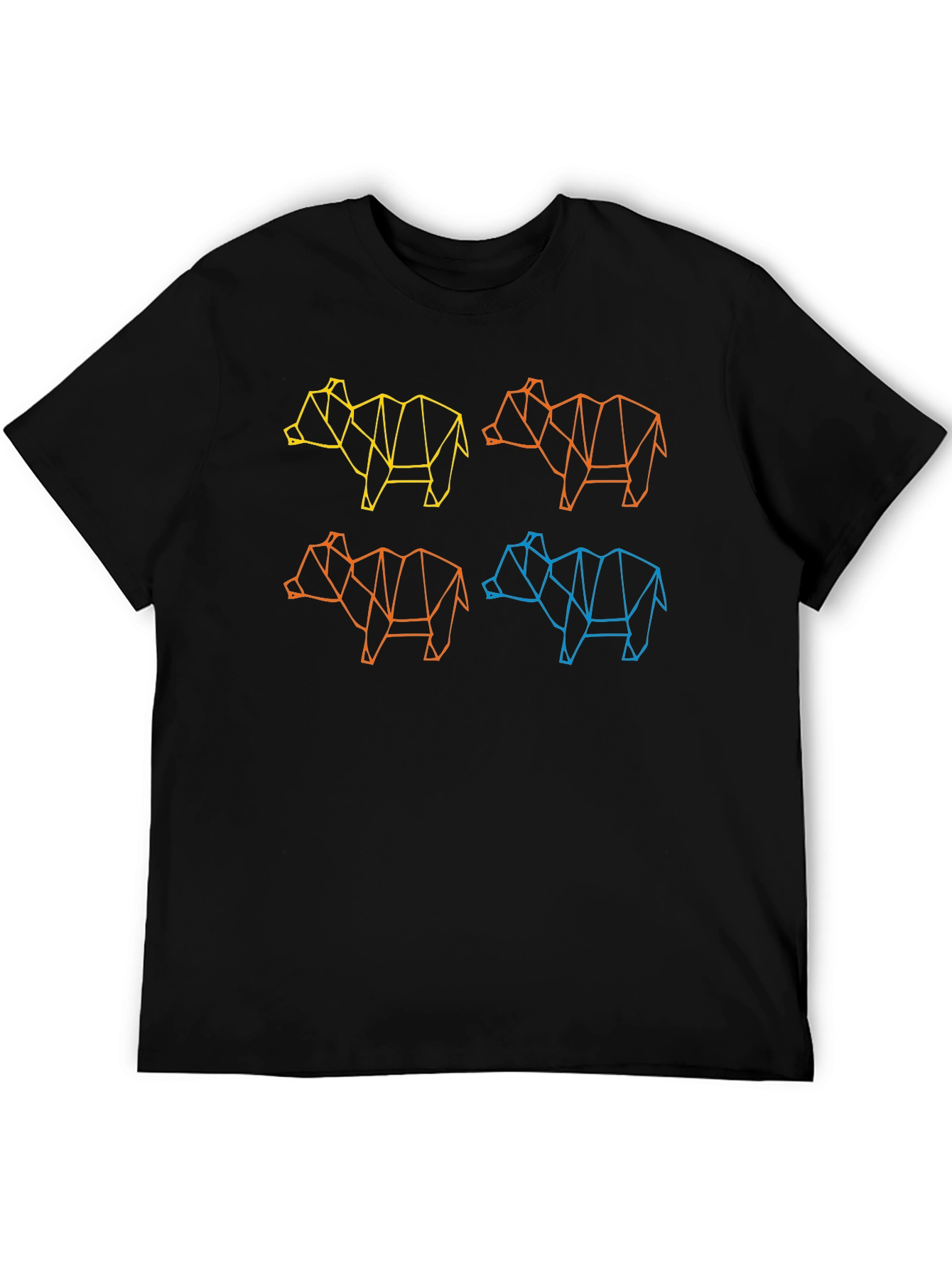 Geometric Animal Graphic T-Shirt - Cool & Modern Design