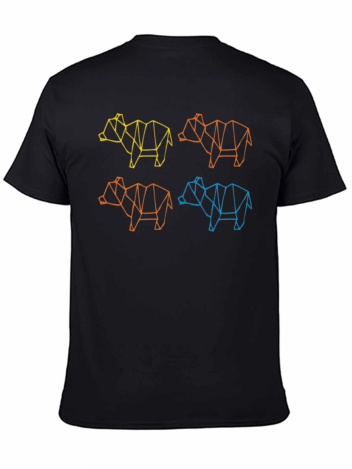 Geometric Animal Graphic T-Shirt - Cool & Modern Design