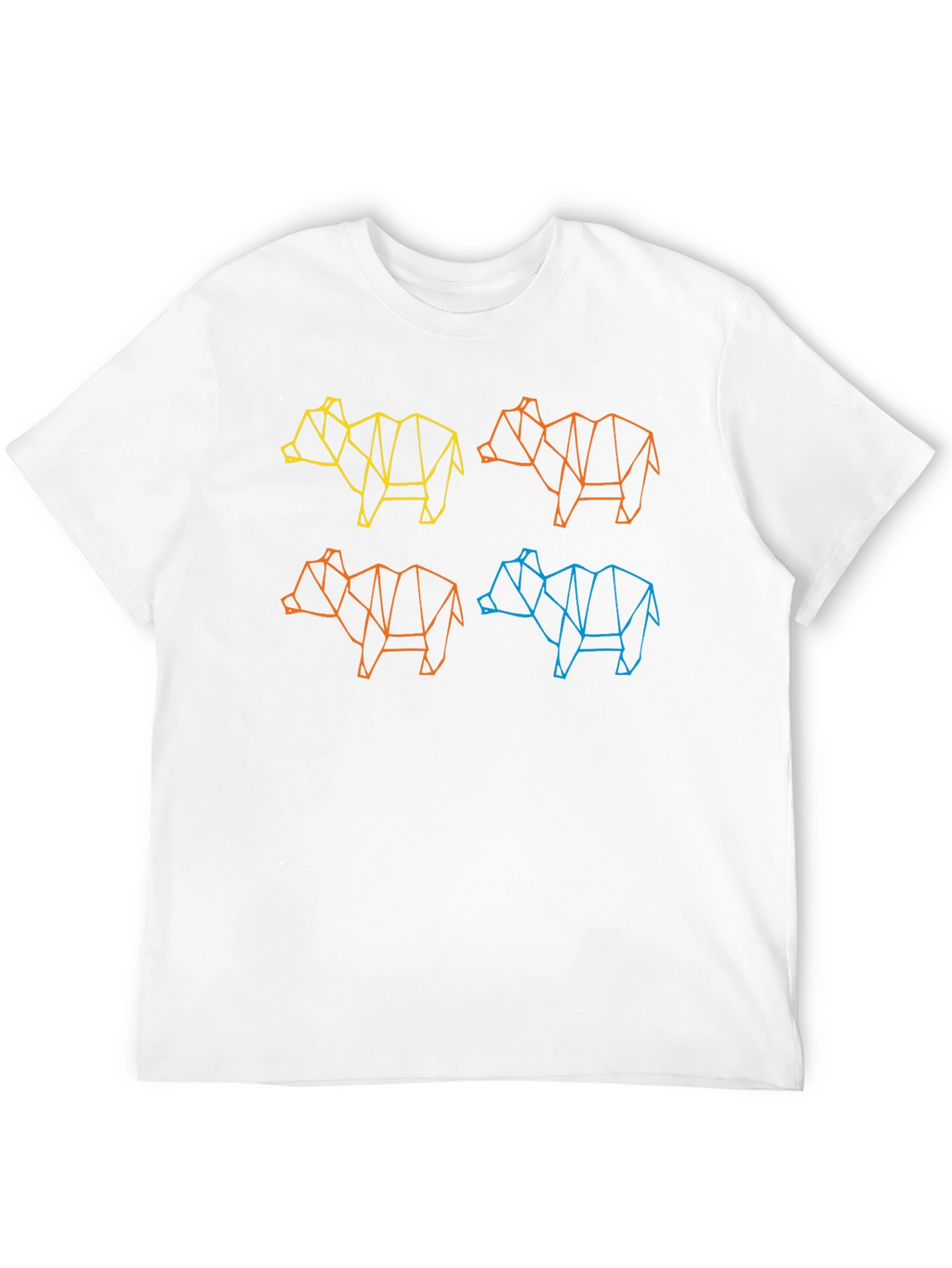 Geometric Animal Graphic T-Shirt - Cool & Modern Design