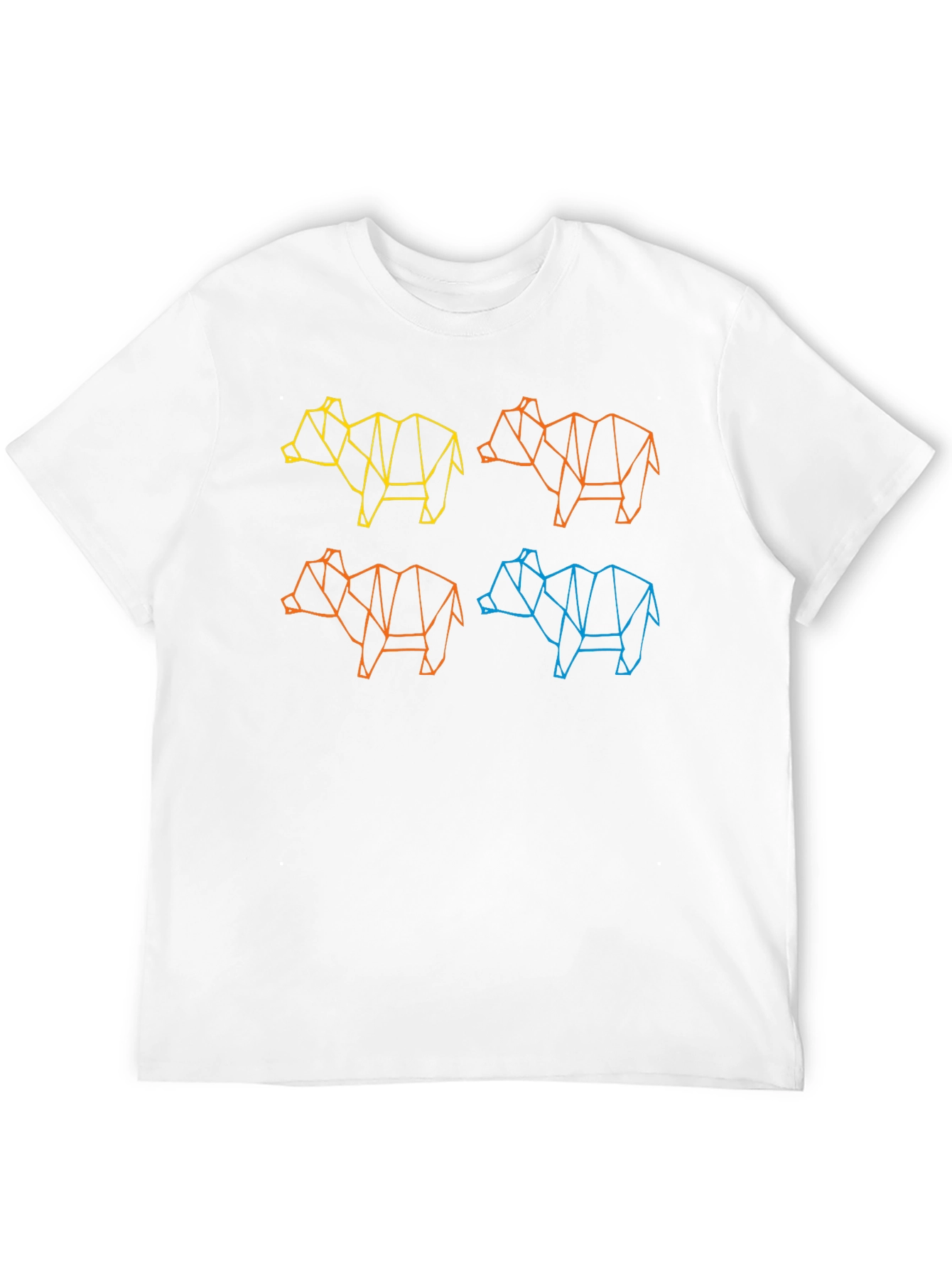 Geometric Animal Graphic T-Shirt - Cool & Modern Design