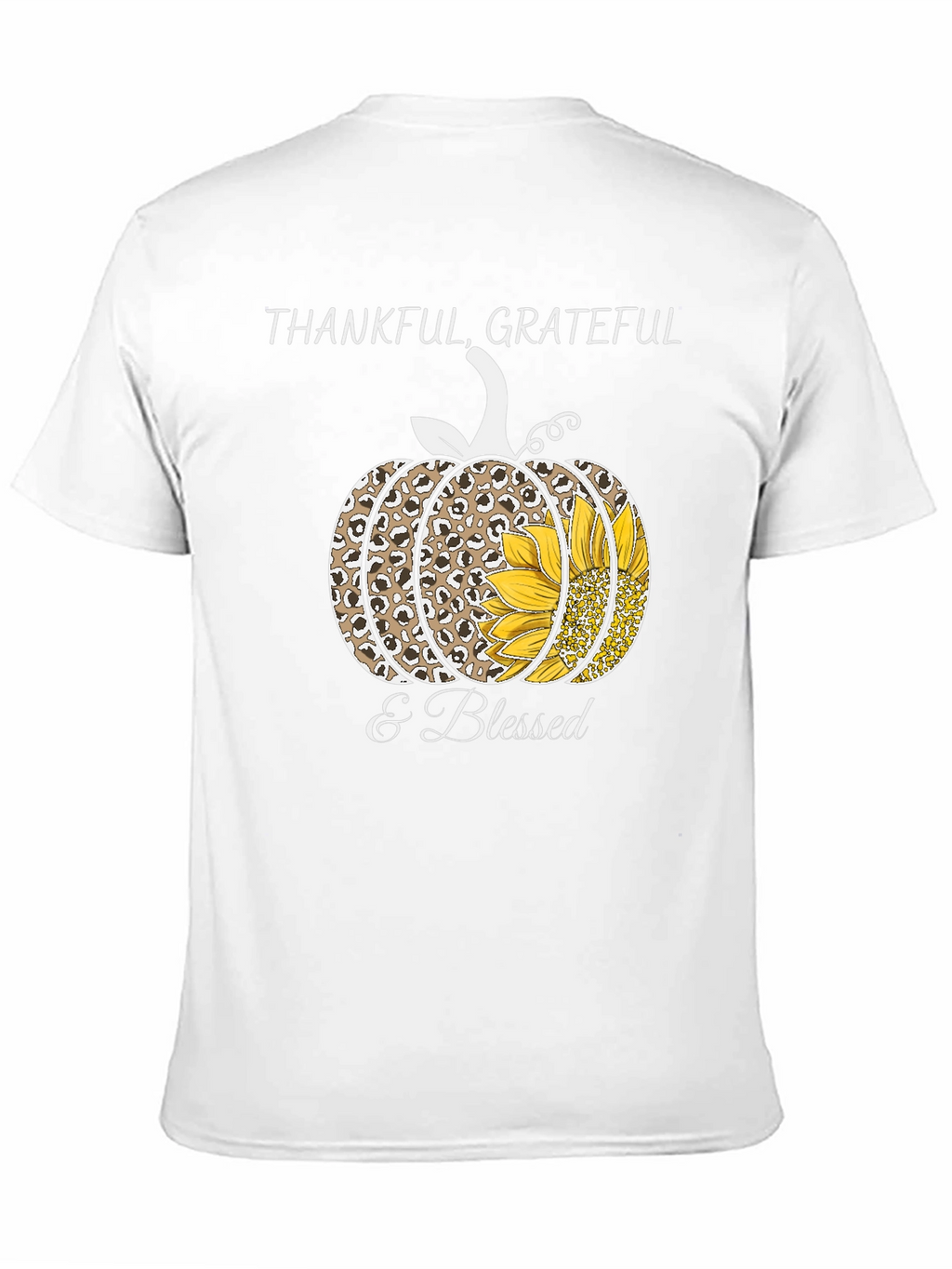 Thankful Grateful & Blessed Pumpkin T-Shirt