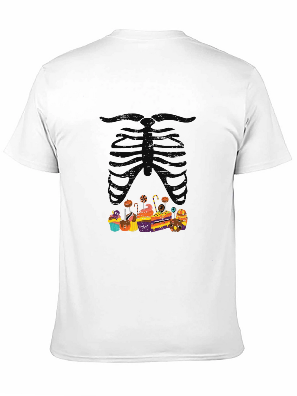 Halloween Skeleton Treats Graphic T-Shirt