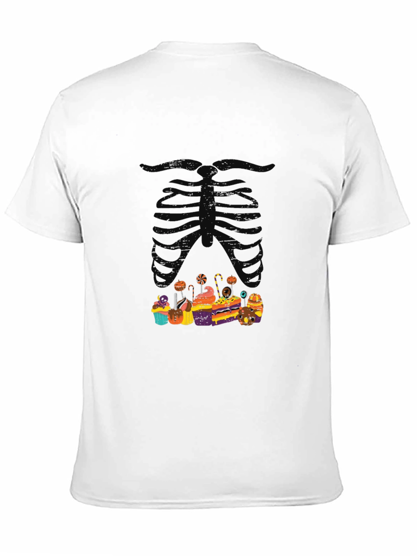 Halloween Skeleton Treats Graphic T-Shirt