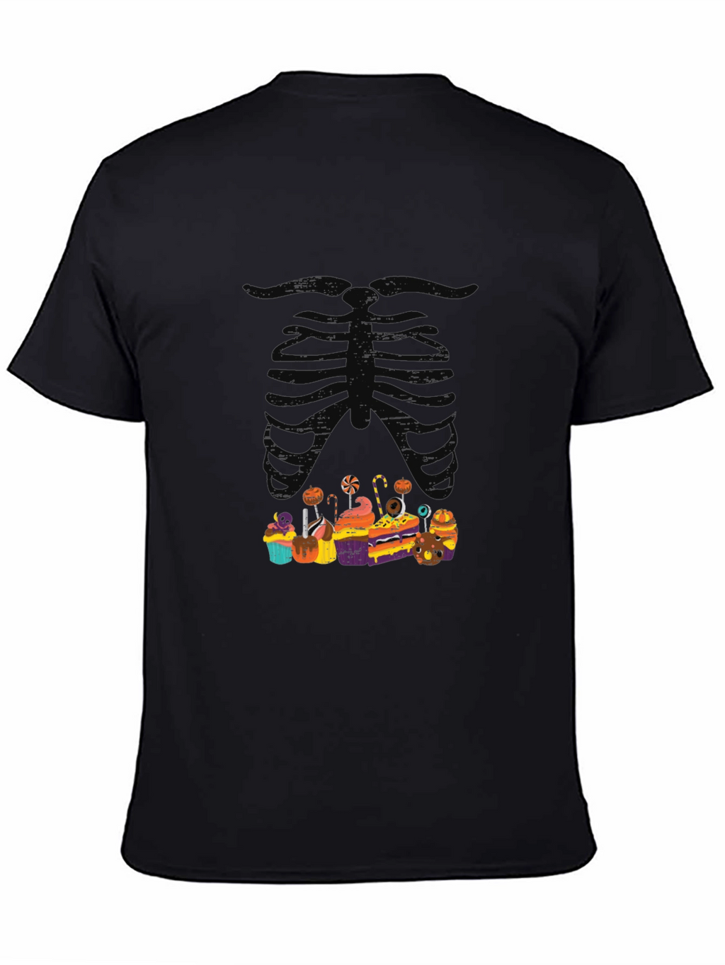 Halloween Skeleton Treats Graphic T-Shirt